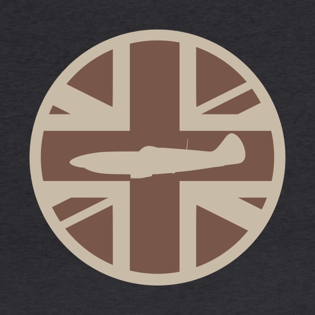 Supermarine Spitfire Union Jack Desert Patch (Small logo) by Firemission45